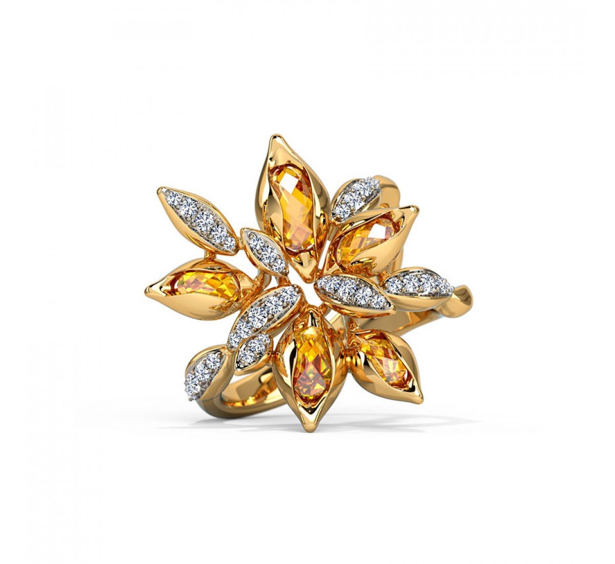 Kellie Blossom Gemstone Ring