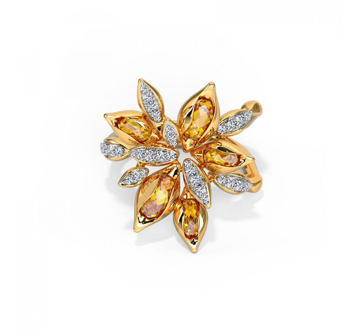 Kellie Blossom Gemstone Ring