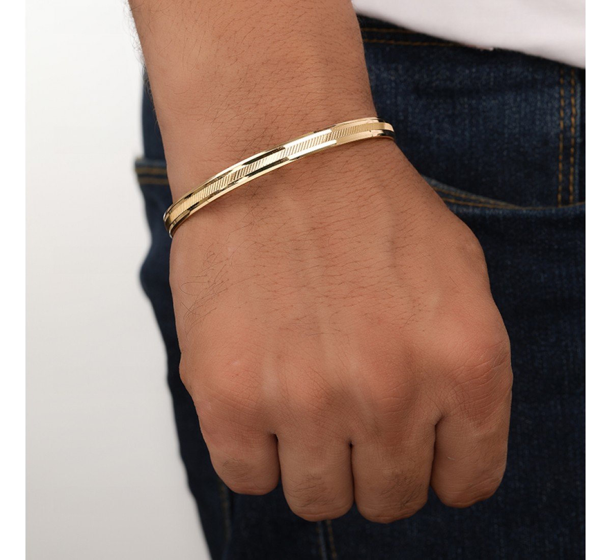 Mosaic Gold Kada for Men