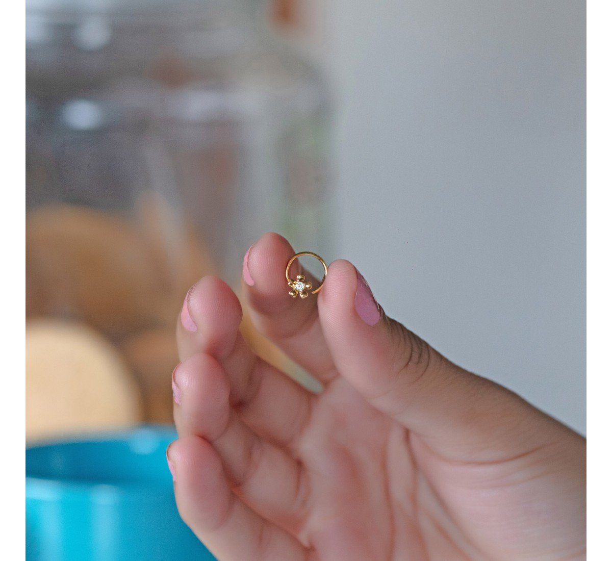 Indulge Bloom Diamond Nose Pin