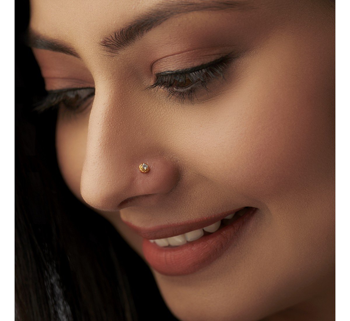 Epiphany Moon Diamond Nose Pin