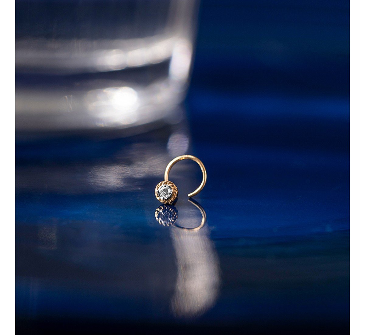 Epiphany Moon Diamond Nose Pin