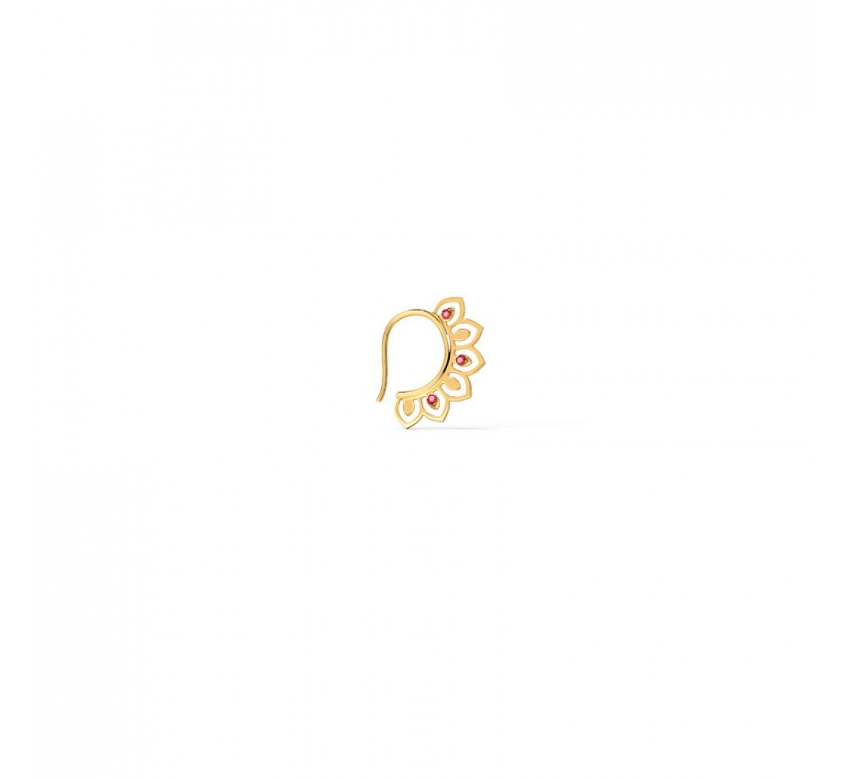 Lexicon Cutout Gemstone Nose Ring