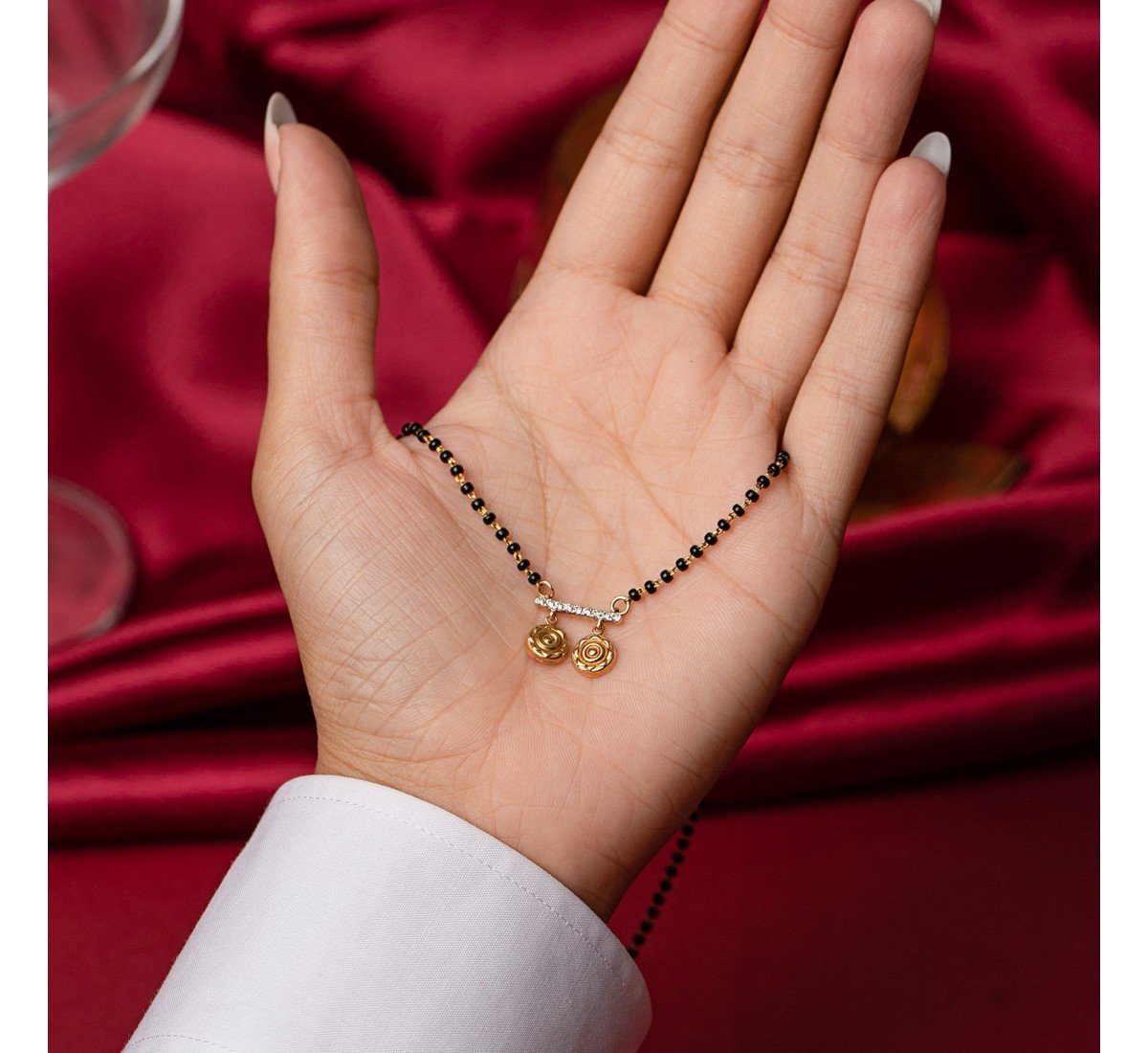 Tornado Coin Diamond Mangalsutra