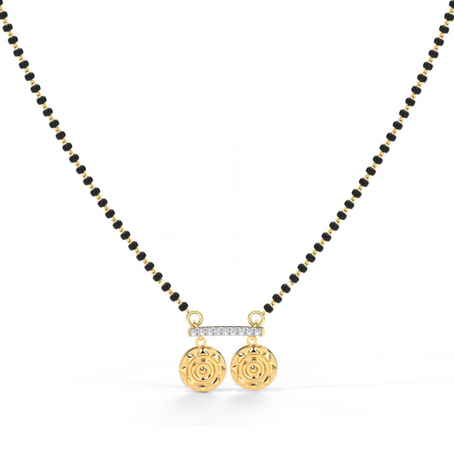 Tornado Coin Diamond Mangalsutra