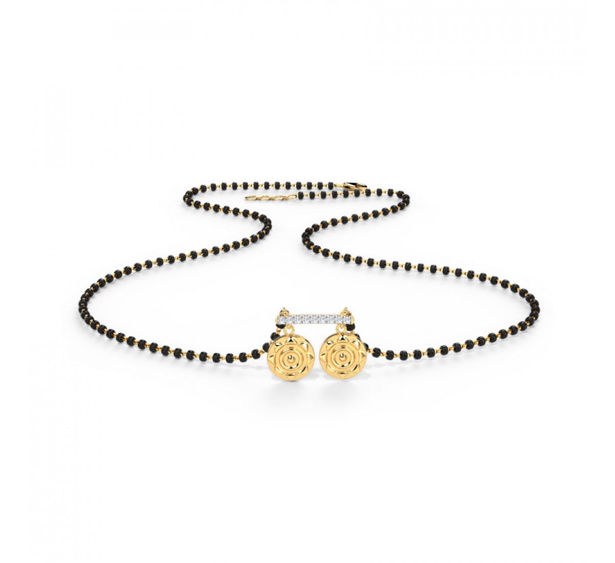 Tornado Coin Diamond Mangalsutra