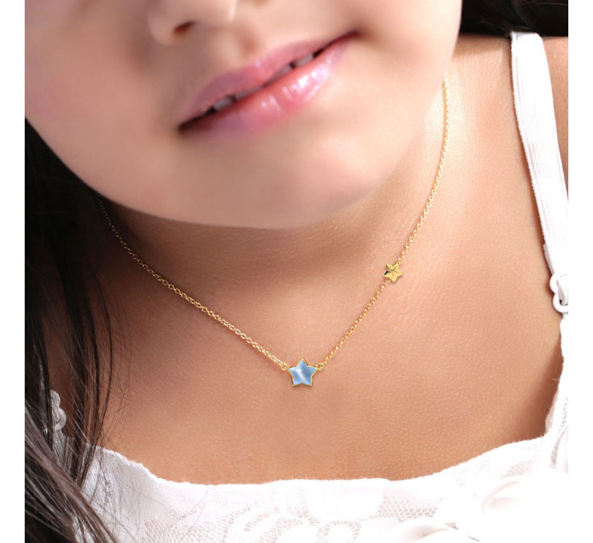 Starry Night Kids' Gold Necklace