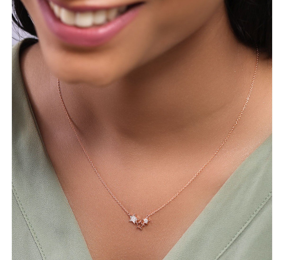 Lassitude Stars Diamond Necklace
