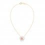 Quasar Lotus Diamond Necklace
