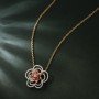 Quasar Lotus Diamond Necklace