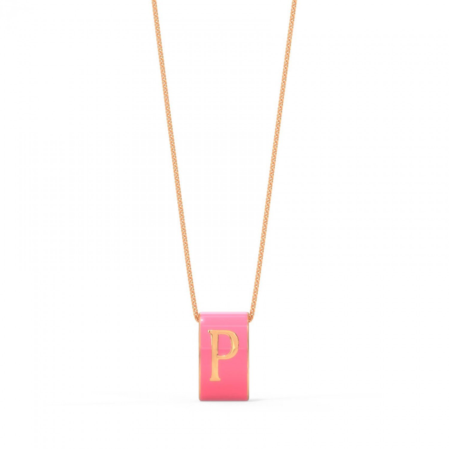 Golden Alphabet P Pendant