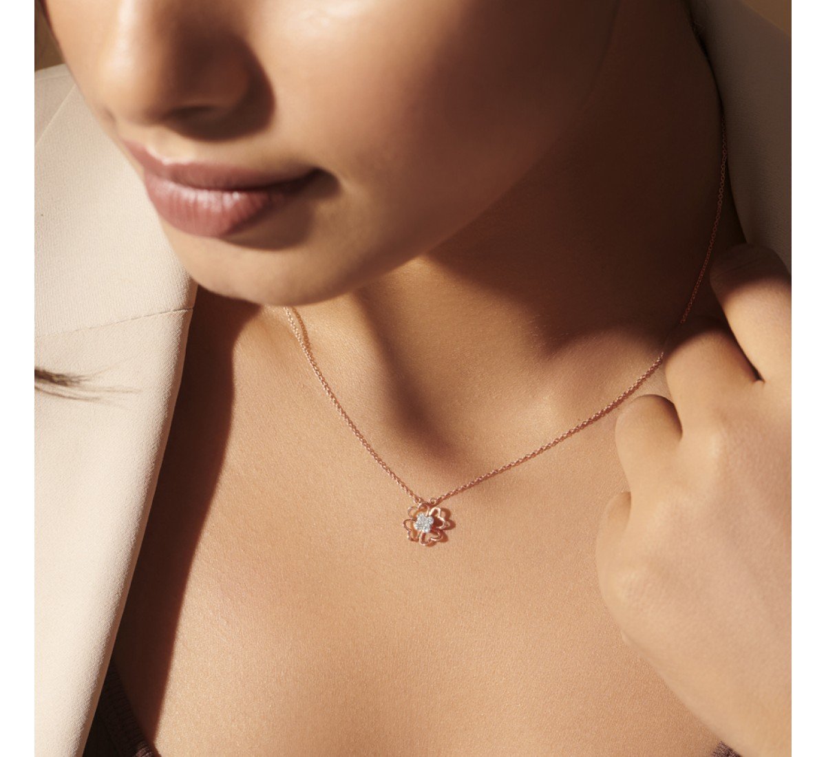 Arbor Clover Diamond Necklace