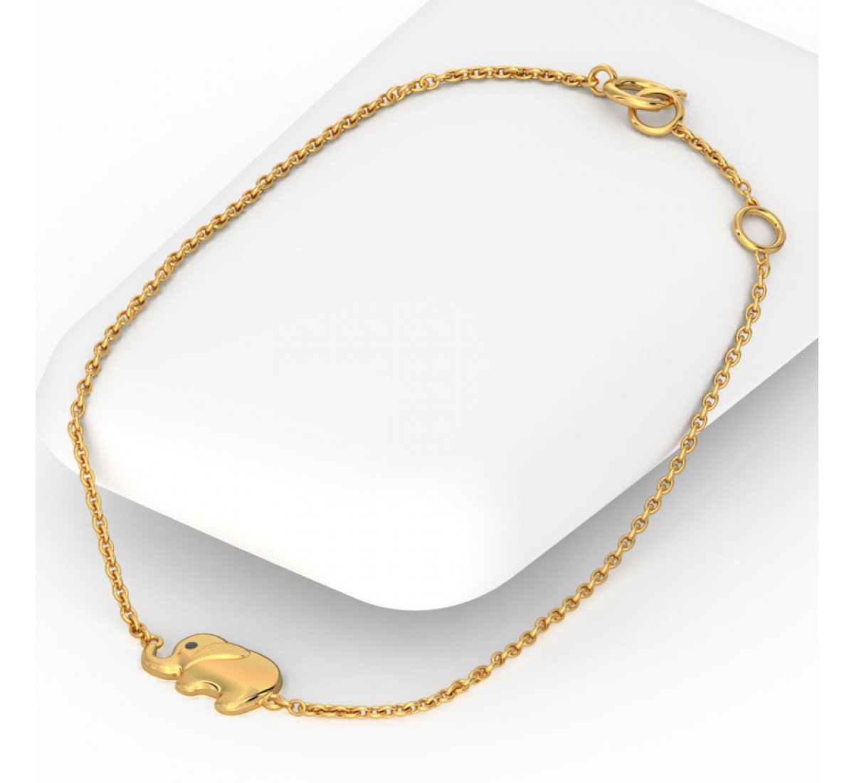 Gold Elephant Bracelet for Kids