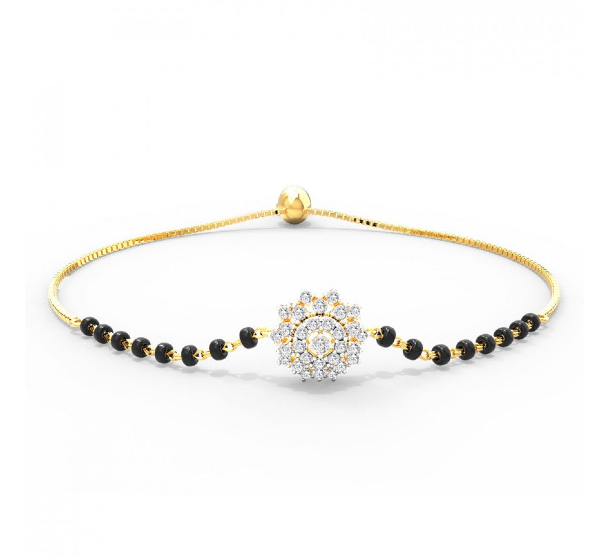 Emelia Diamond Mangalsutra Bracelet