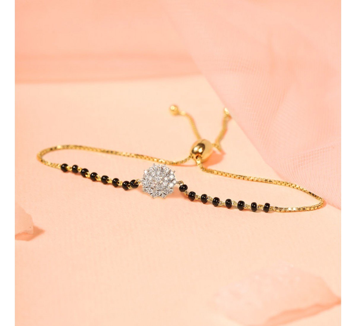 Emelia Diamond Mangalsutra Bracelet