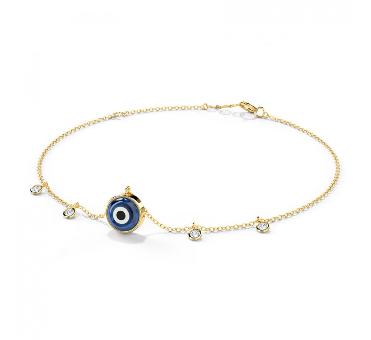 Irascible Evil Eye Gemstone Bracelet