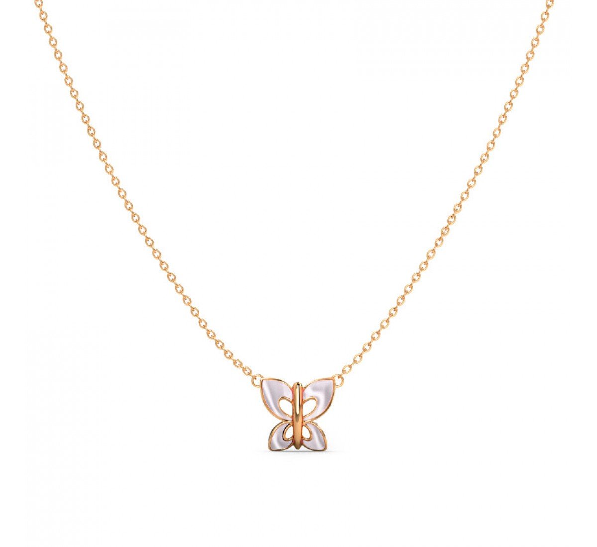 Gold Necklace Butterfly for Kids