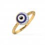 Amulet Evil Eye Diamond Ring