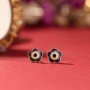 Guardian Evil Eye Gold Stud Earrings