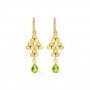 Regal Gemstone Drop Earrings