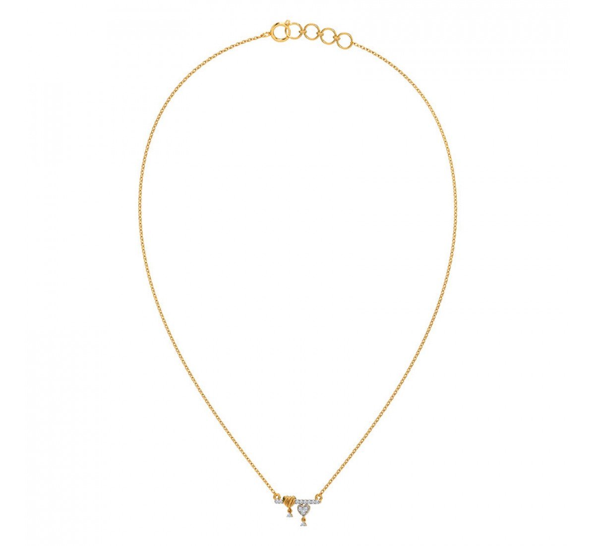 Oracle Hearts Diamond Necklace