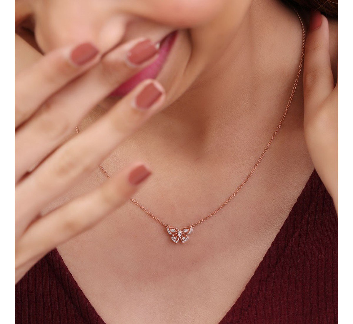 Juxtapose Papillon Diamond Necklace