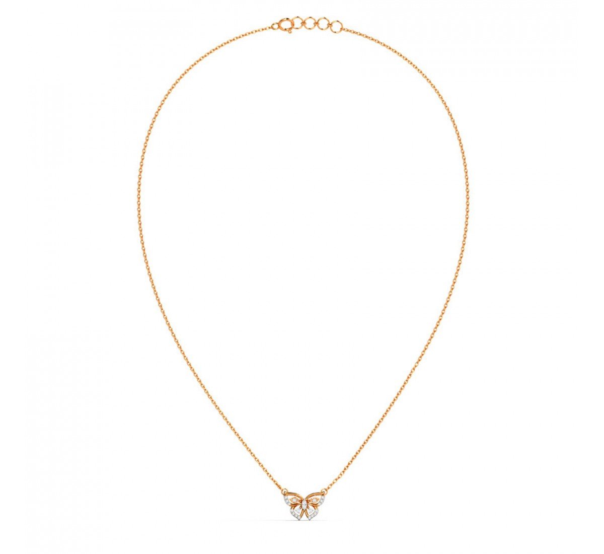 Juxtapose Papillon Diamond Necklace