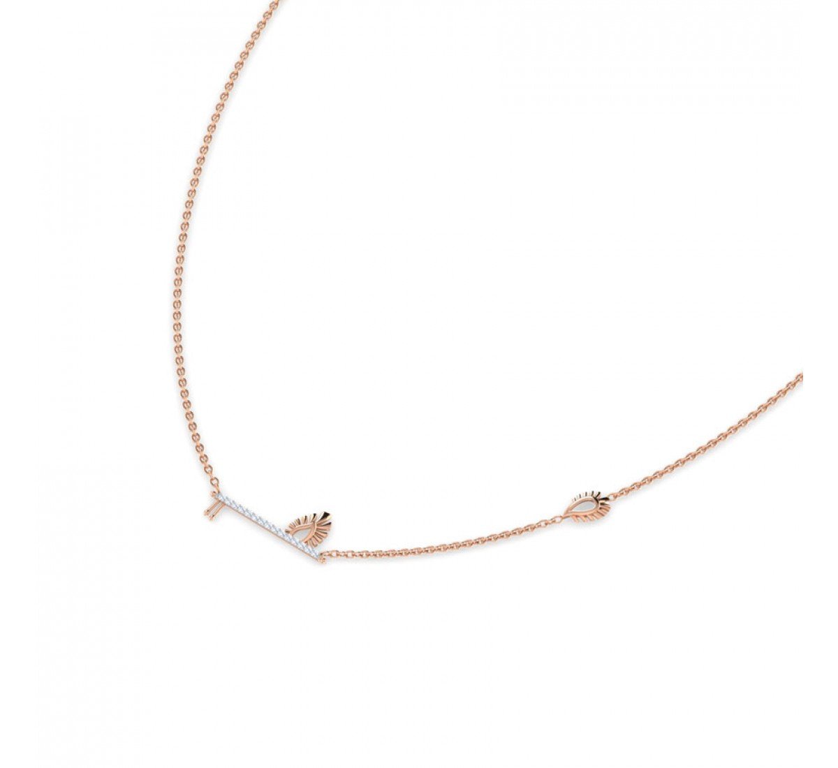 Diamond Krishna Flute Necklace