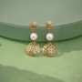 Elowen Cutout Pearl Drop Earrings