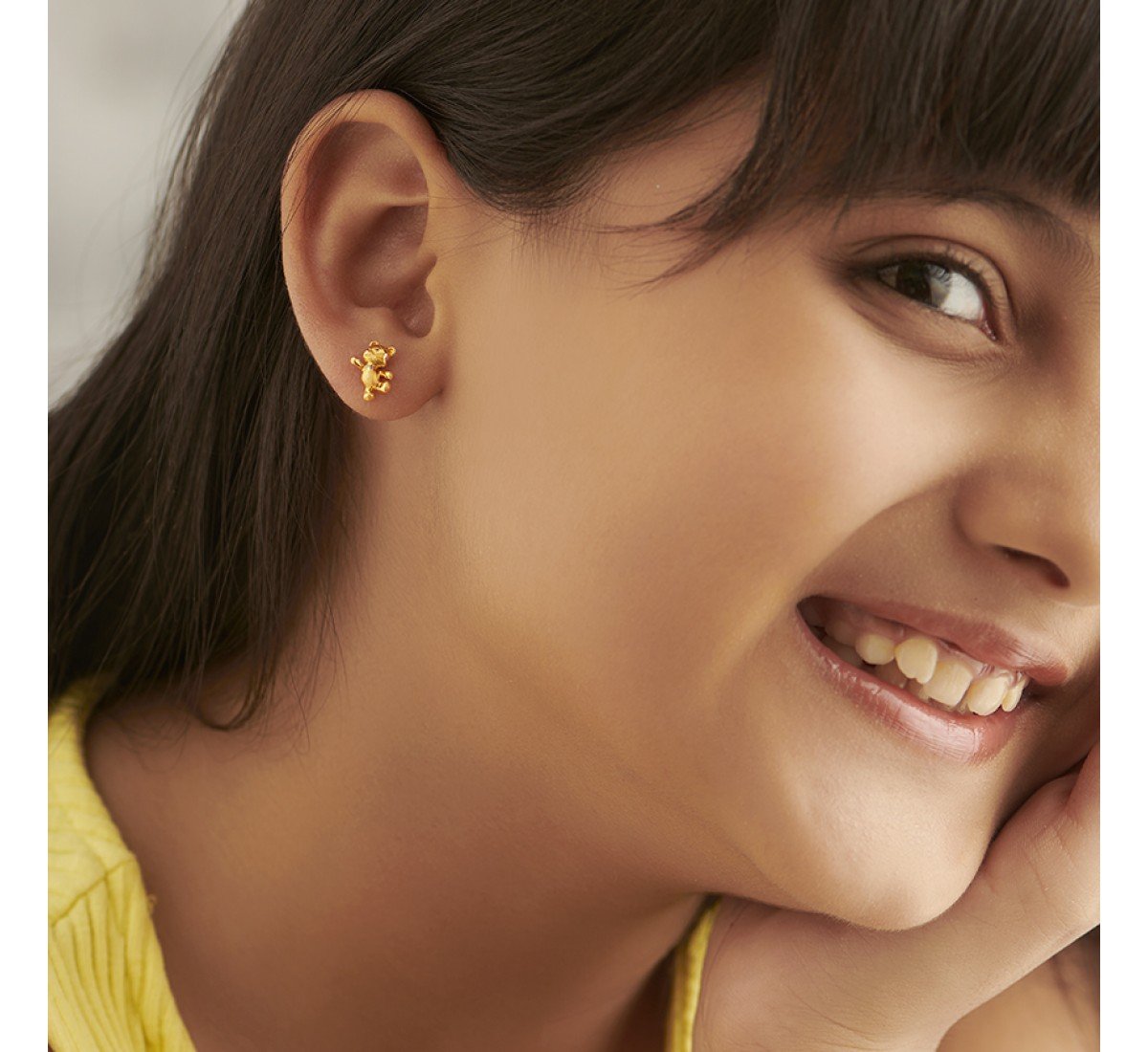 Teddy Kids Gold Earrings