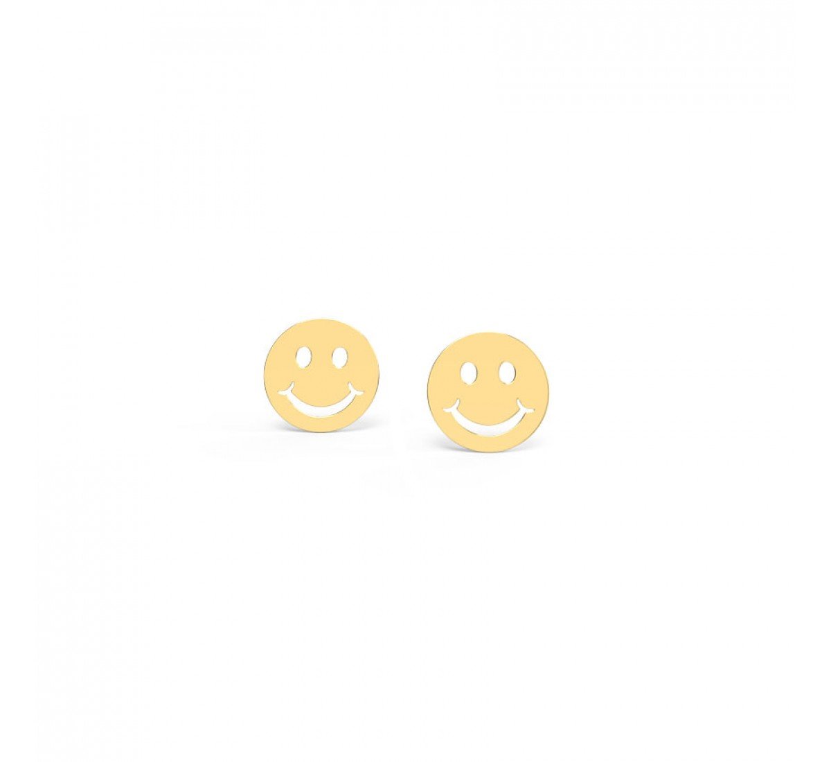 Smiley Kids Gold Earrings
