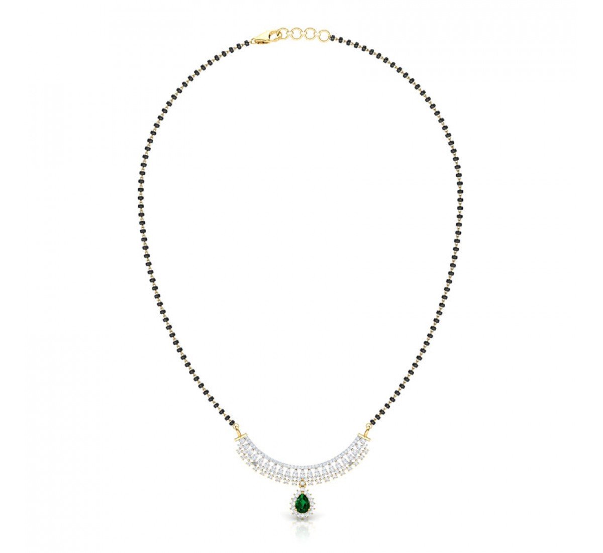 Finola Gemstone Diamond Mangalsutra