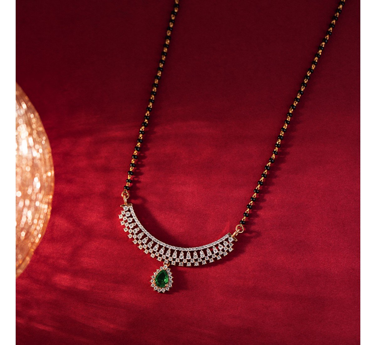 Finola Gemstone Diamond Mangalsutra