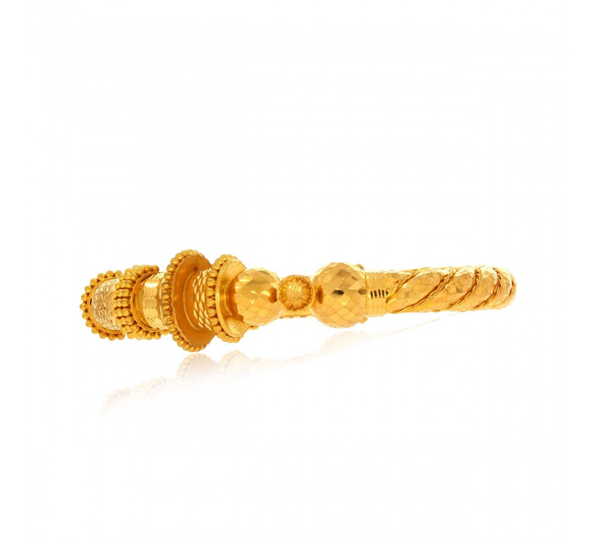 Daksha Twist Gold Bangle