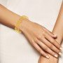 Jivika Rhombus Gold Chur Bangle