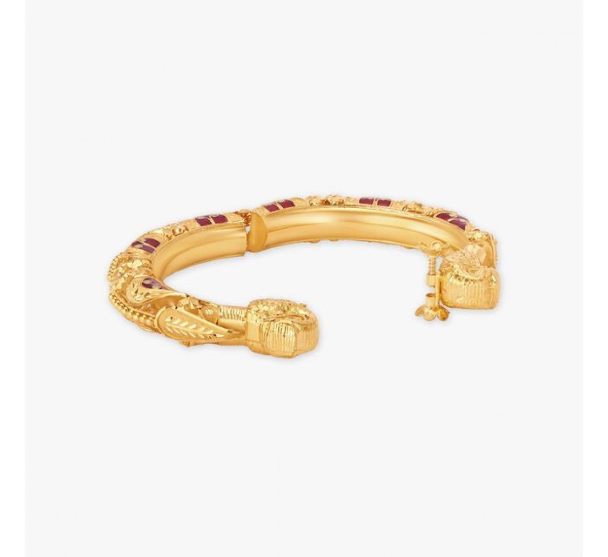 Classical Peacock Head Gold Bangle