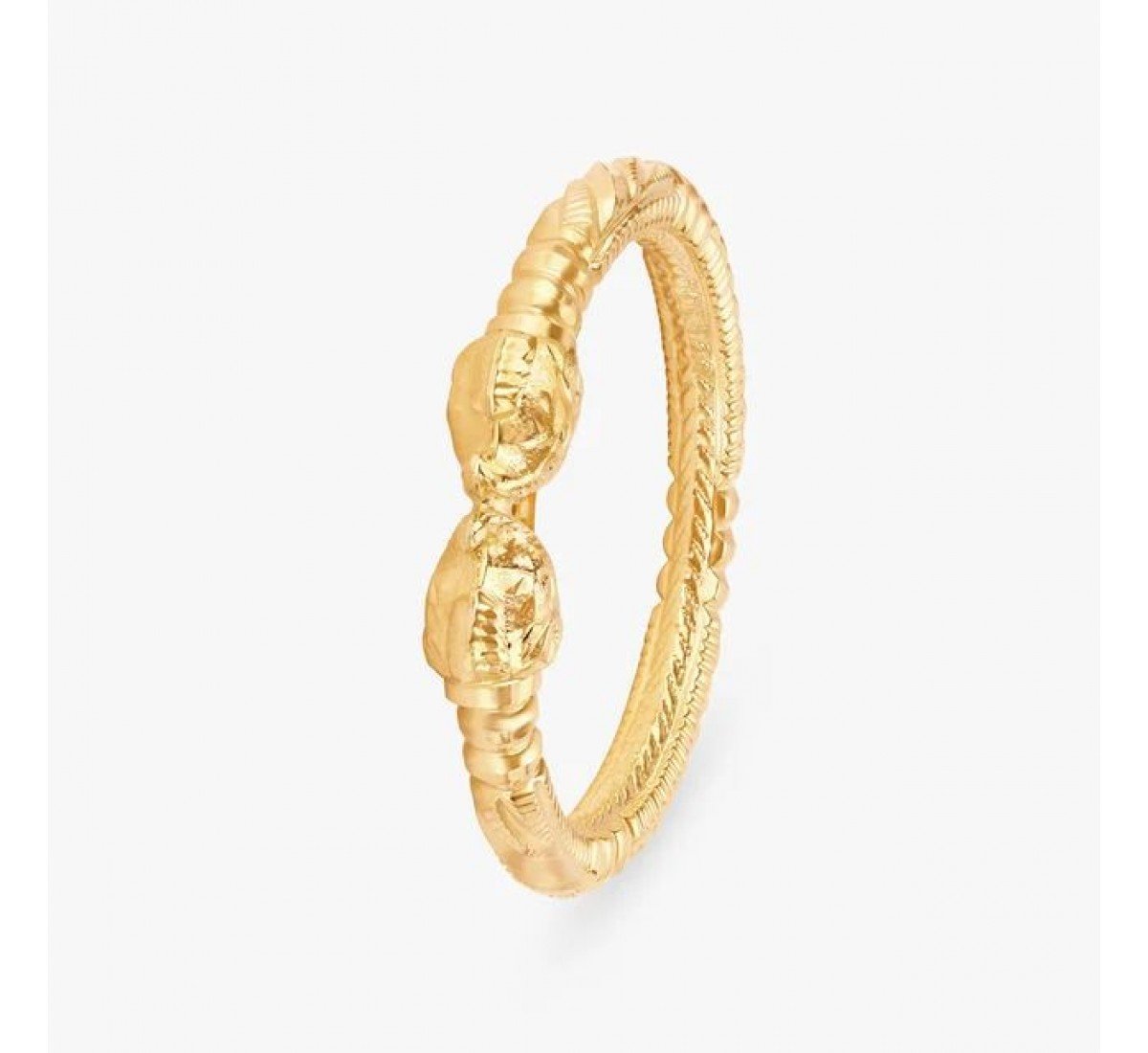 Ashwika Carved Gold Bangles