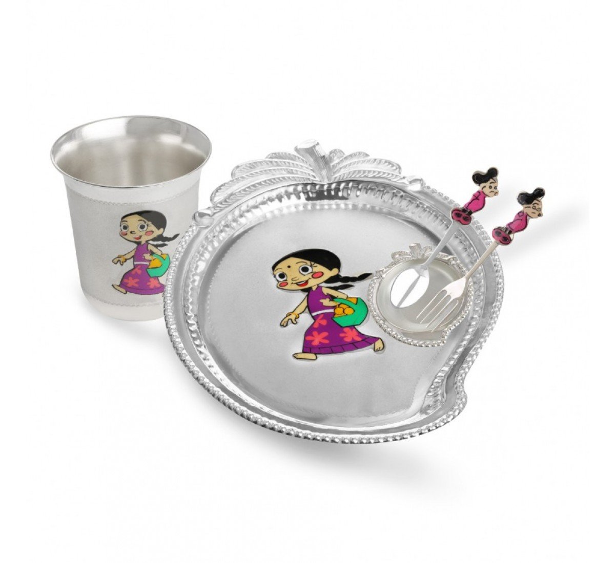 Silver Chutki Dinner Set