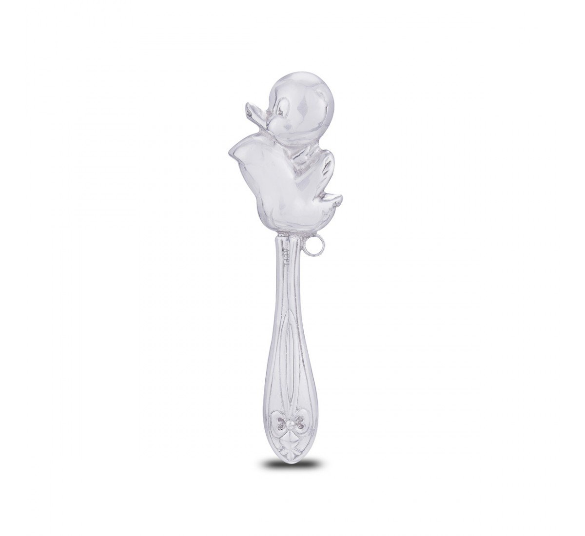 Silver Swan Rattle