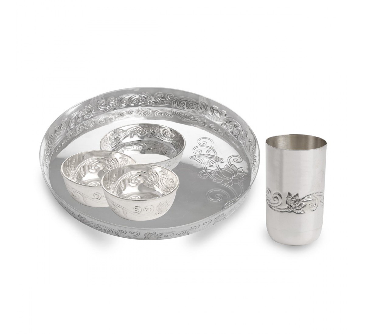 Silver Meals Plate Set