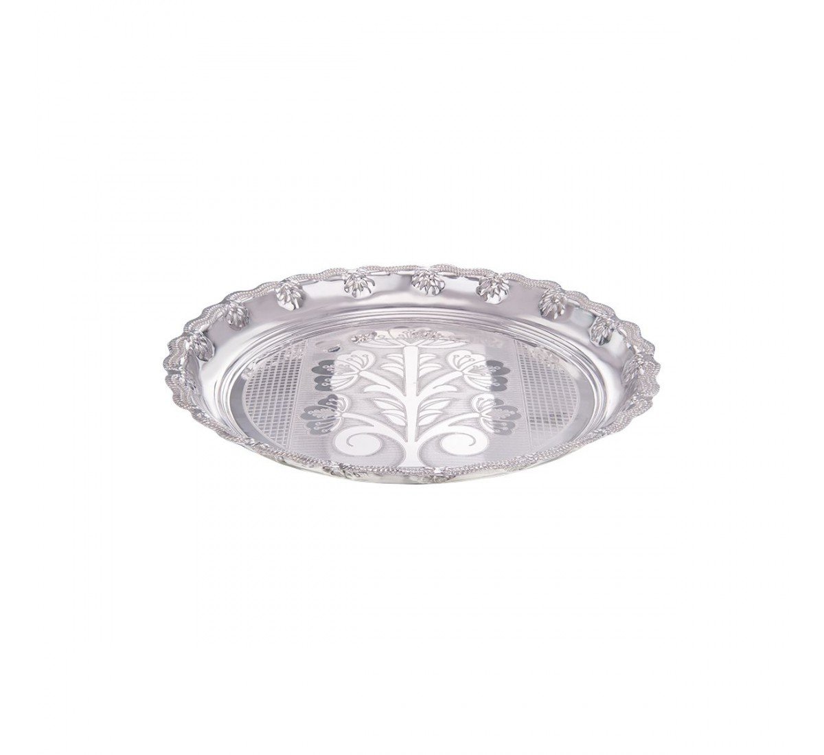 Silver Round Plate