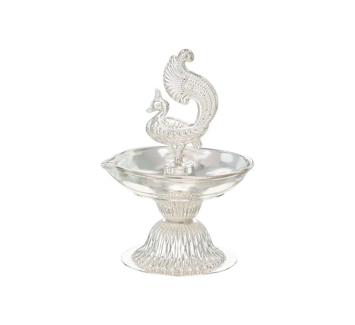 Peacock Silver Vilakku