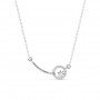 Silver Shining Zircon Studded Necklace