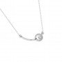 Silver Shining Zircon Studded Necklace