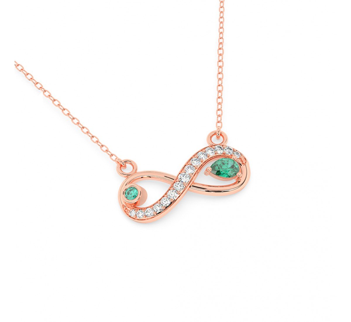 Rose Gold Infinity Necklace
