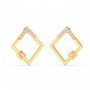 Gold Square Earrings