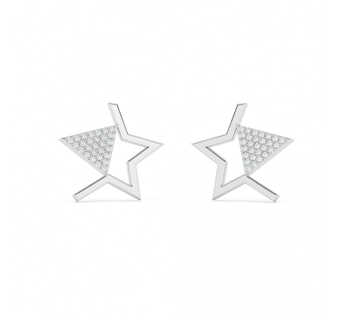 Silver Shining Star Earring