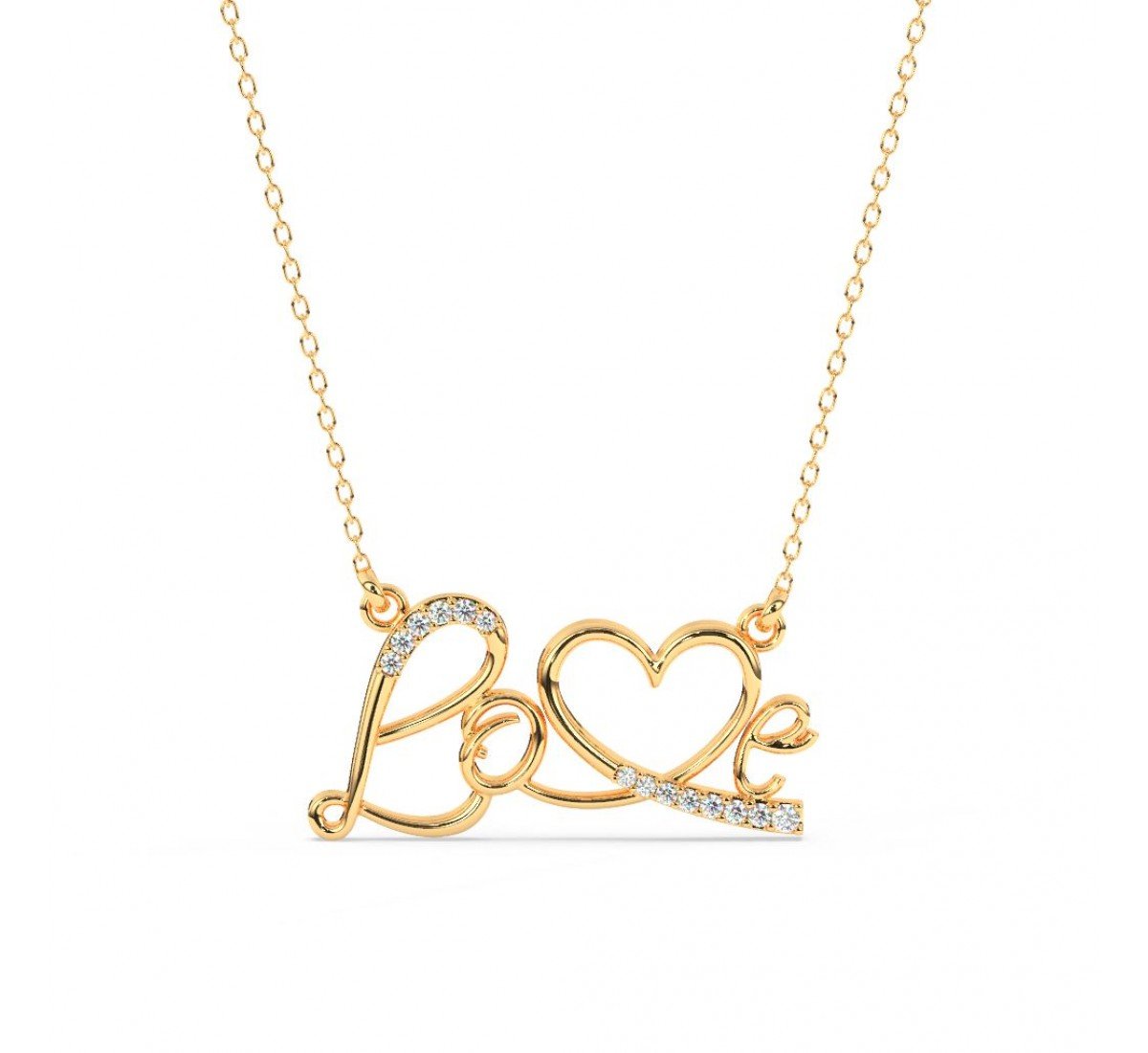 Gold All About Love Necklace