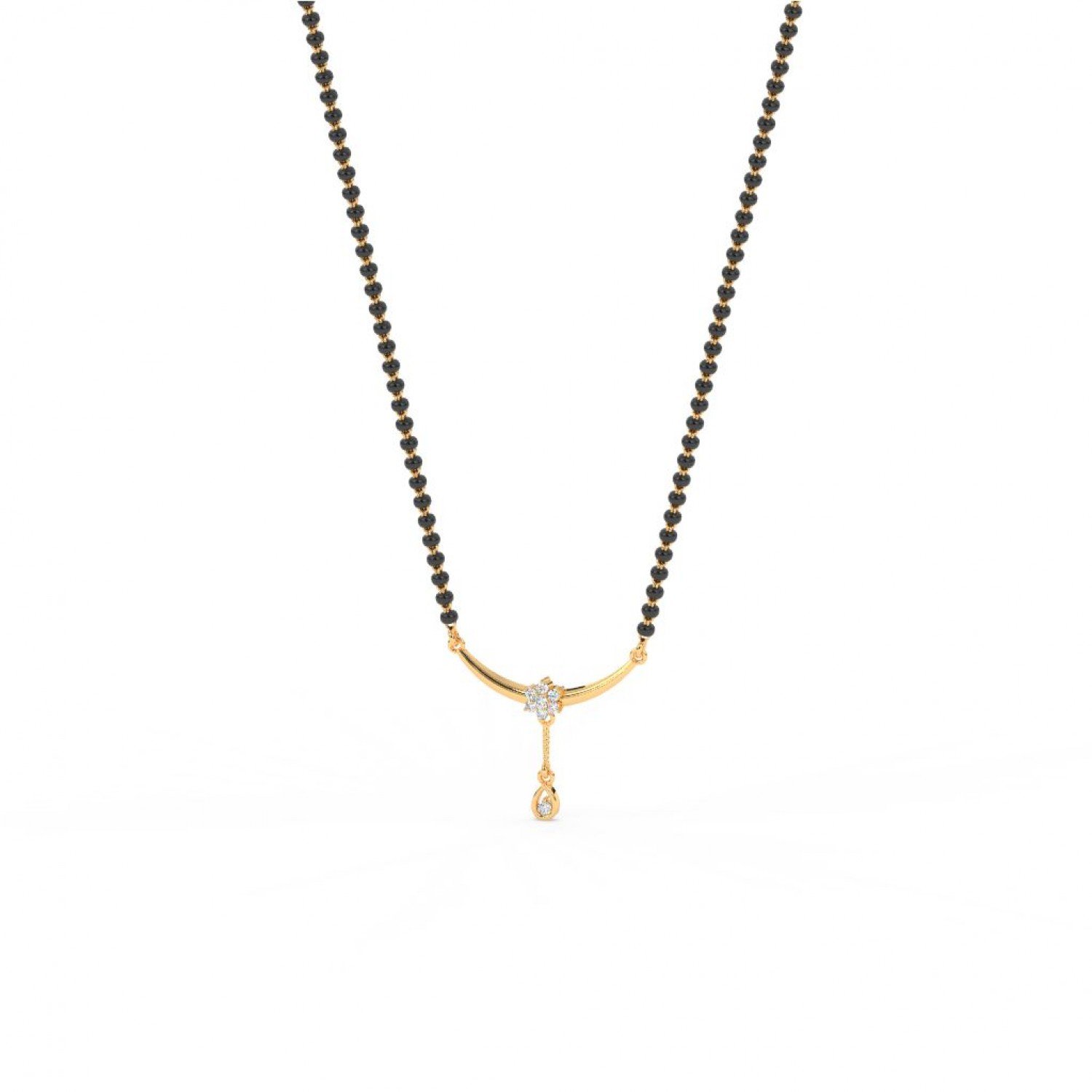 Gold Curve Love Mangalsutra