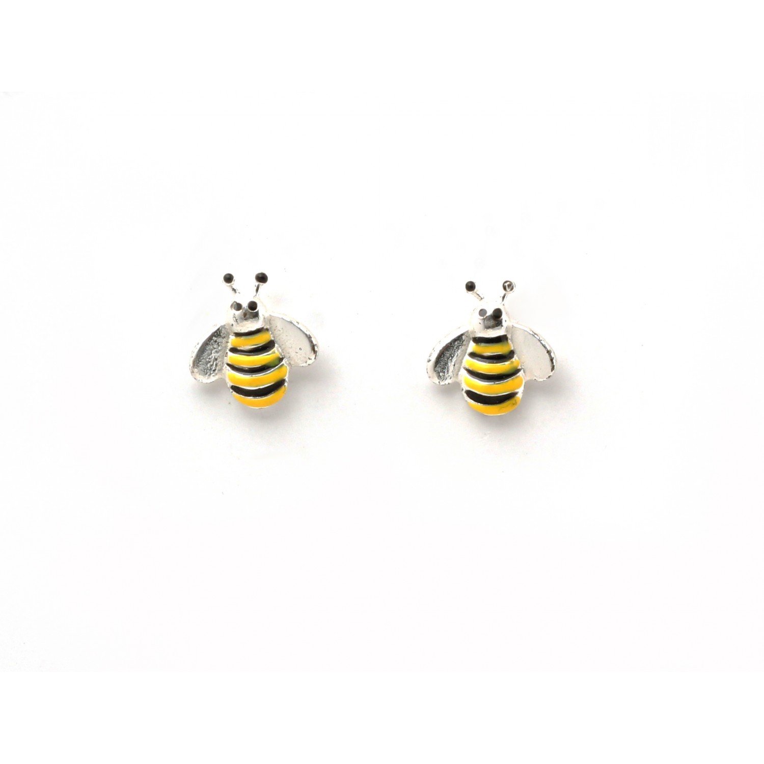 Silver Busy Bee Kids Earrings